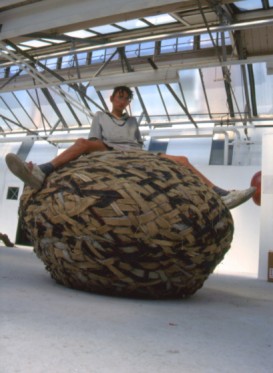 Carpet Rock - found carpet, 140 x 140 x 120cm, 1993