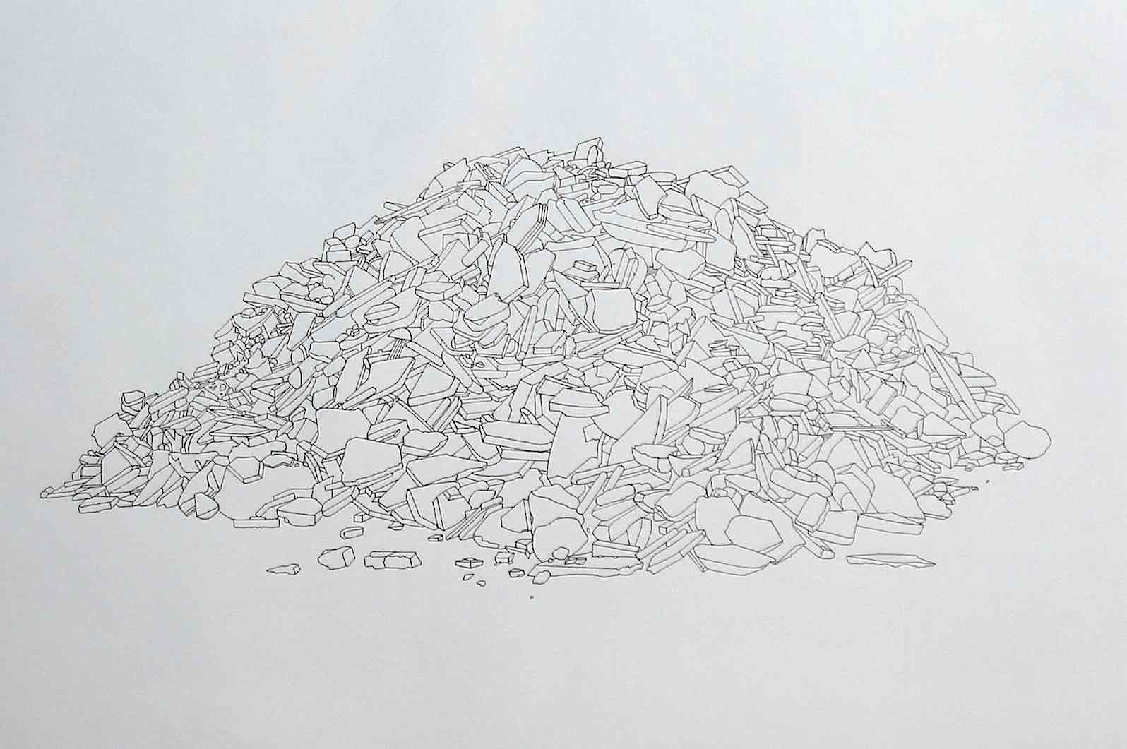 drawing of pile of tiles drawing tony blackmore drawing of pile of tiles drawing tony blackmore